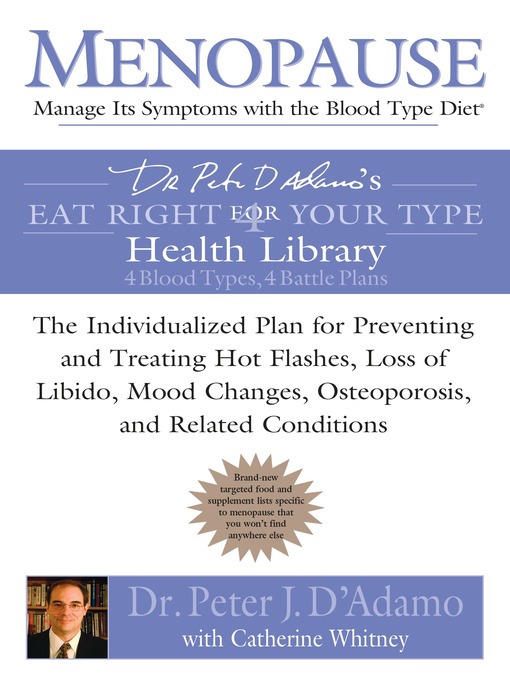 Title details for Menopause by Dr. Peter J. D'Adamo - Available